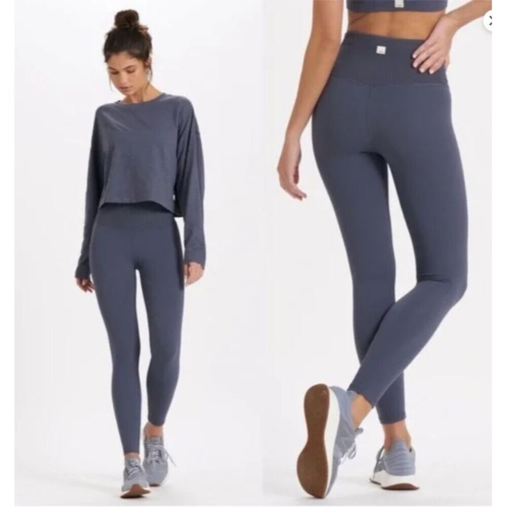 Vuori Rib Studio Legging Grey Blue XS / S